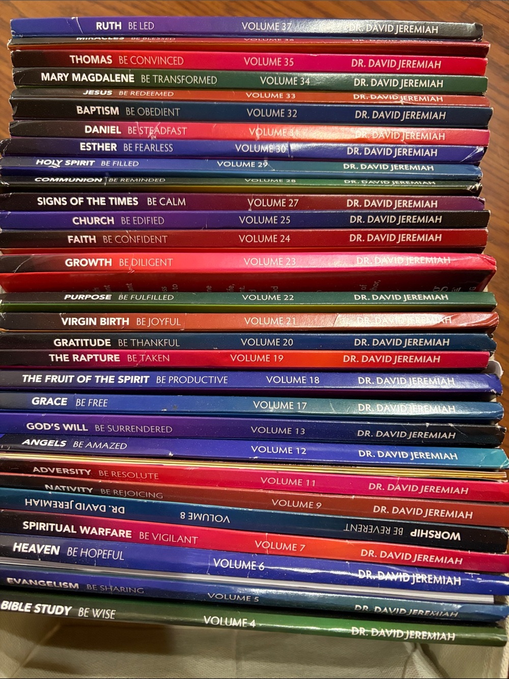Dr. David Jeremiah Sermon CD/Book Series - Colorful Stacked Volumes